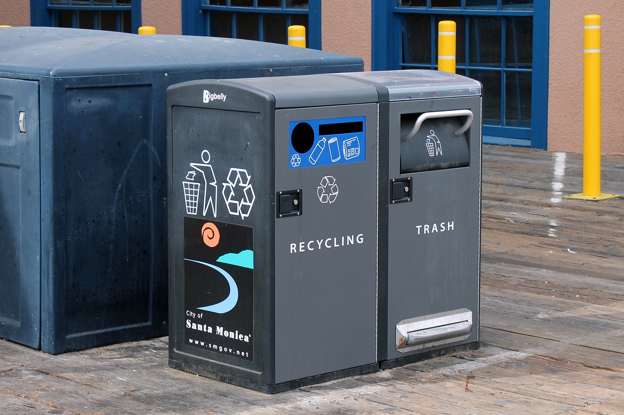 trash  container  recycling free photo