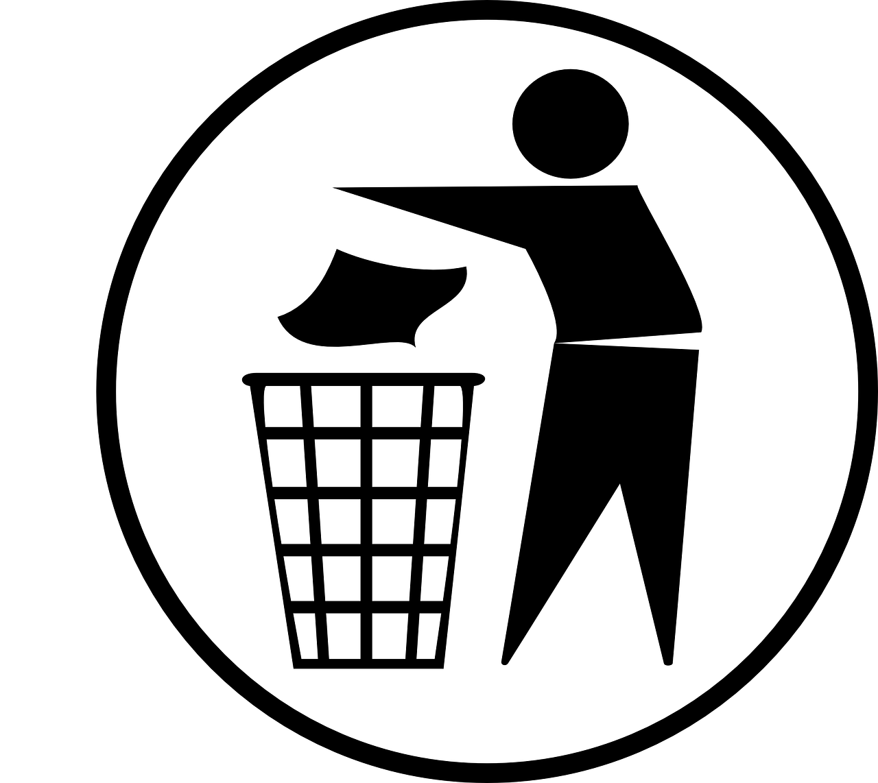 trashcan man garbage free photo