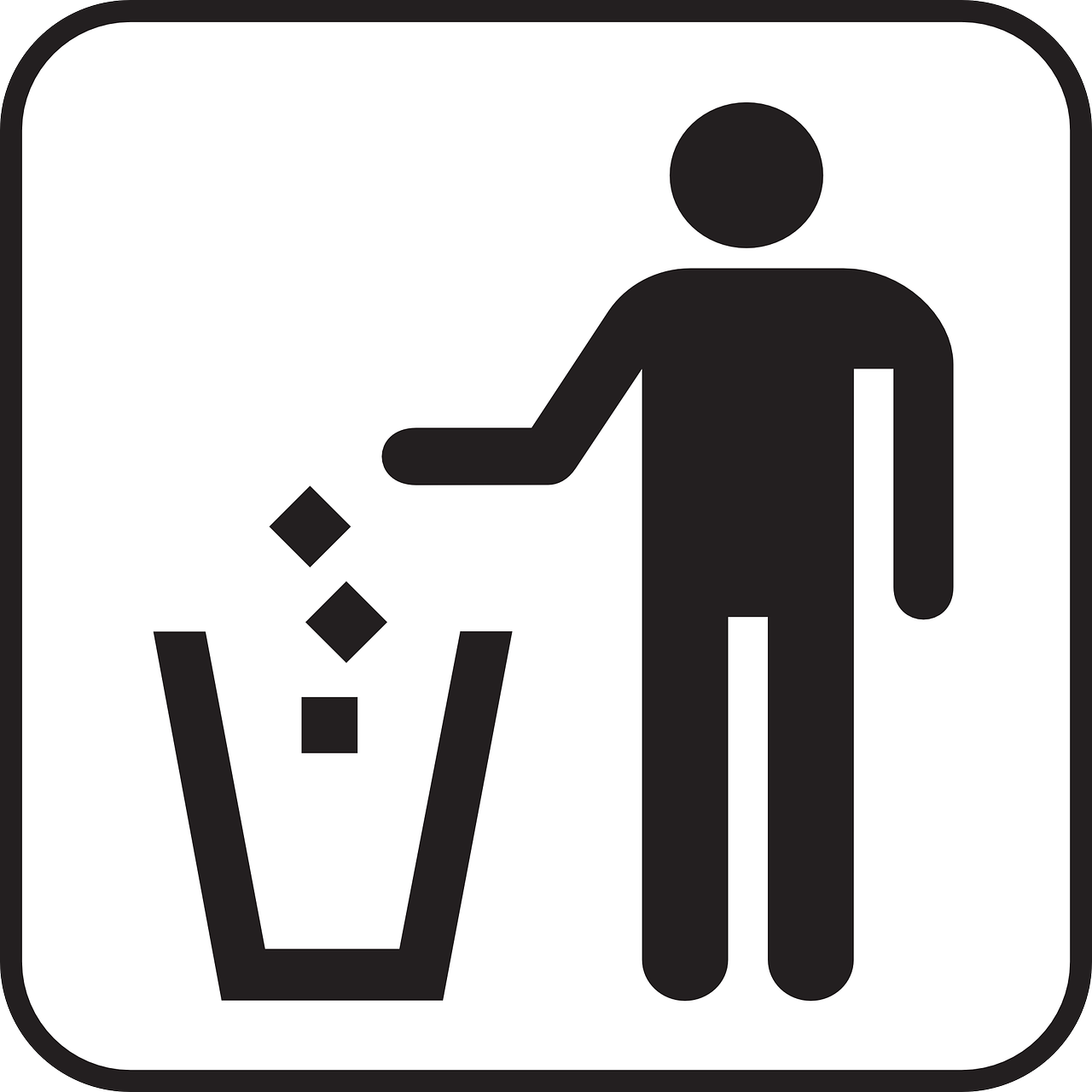 trashcan waste basket recycle free photo