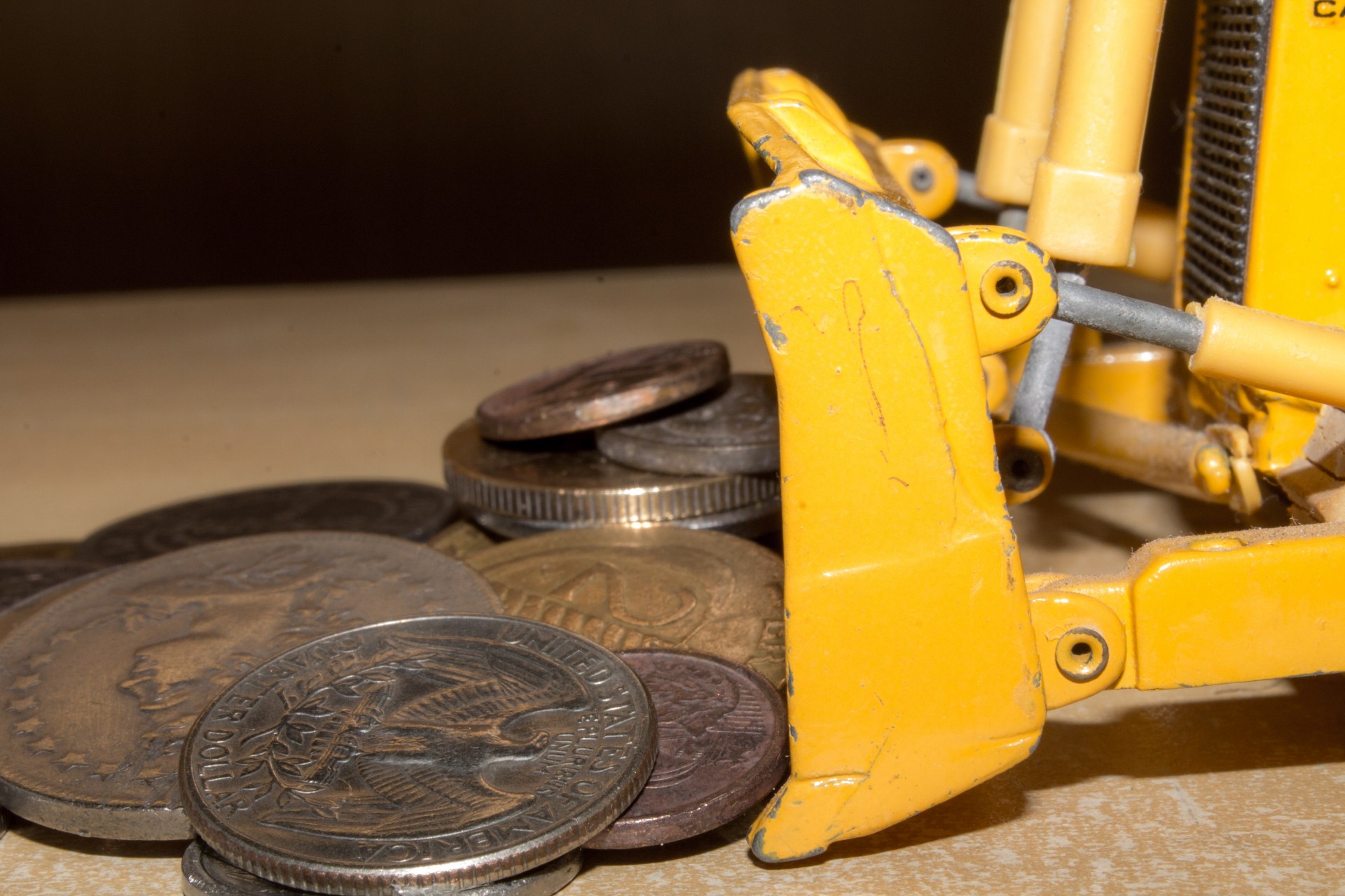coins money tractor free photo