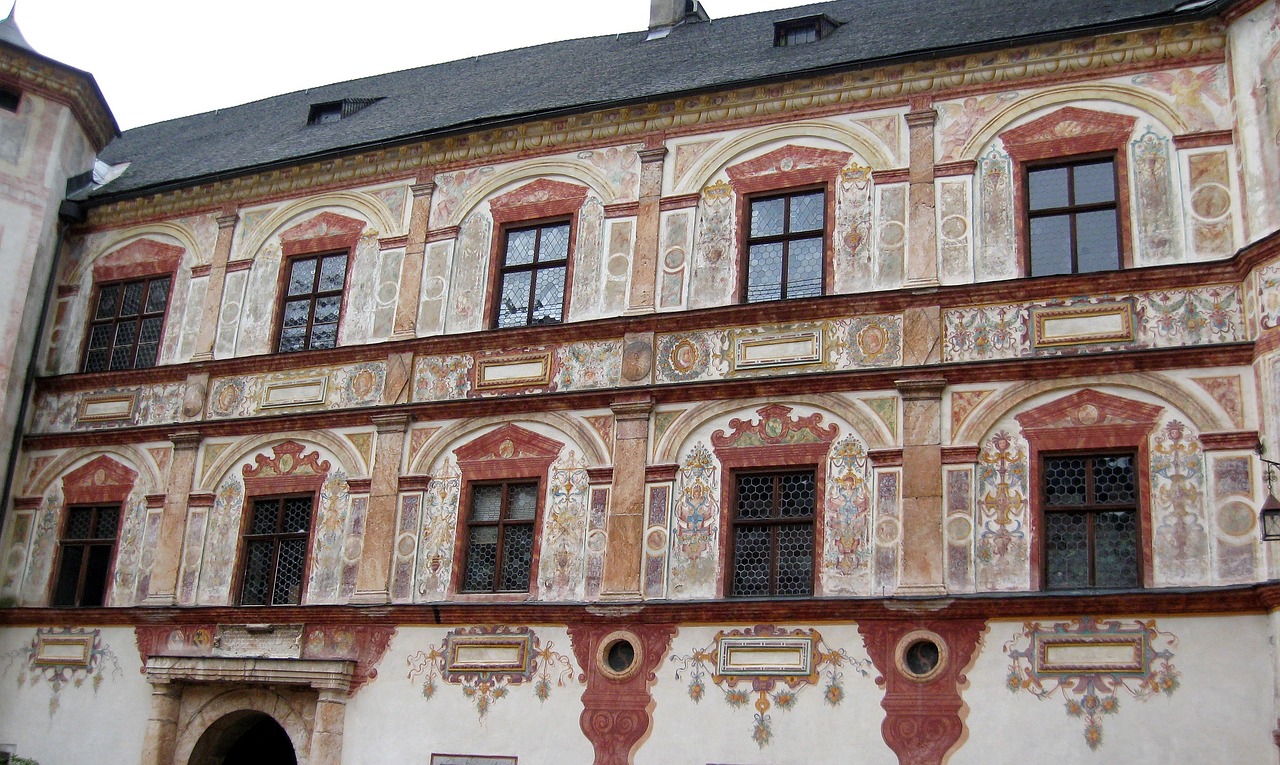 tratzberg castle patio free photo