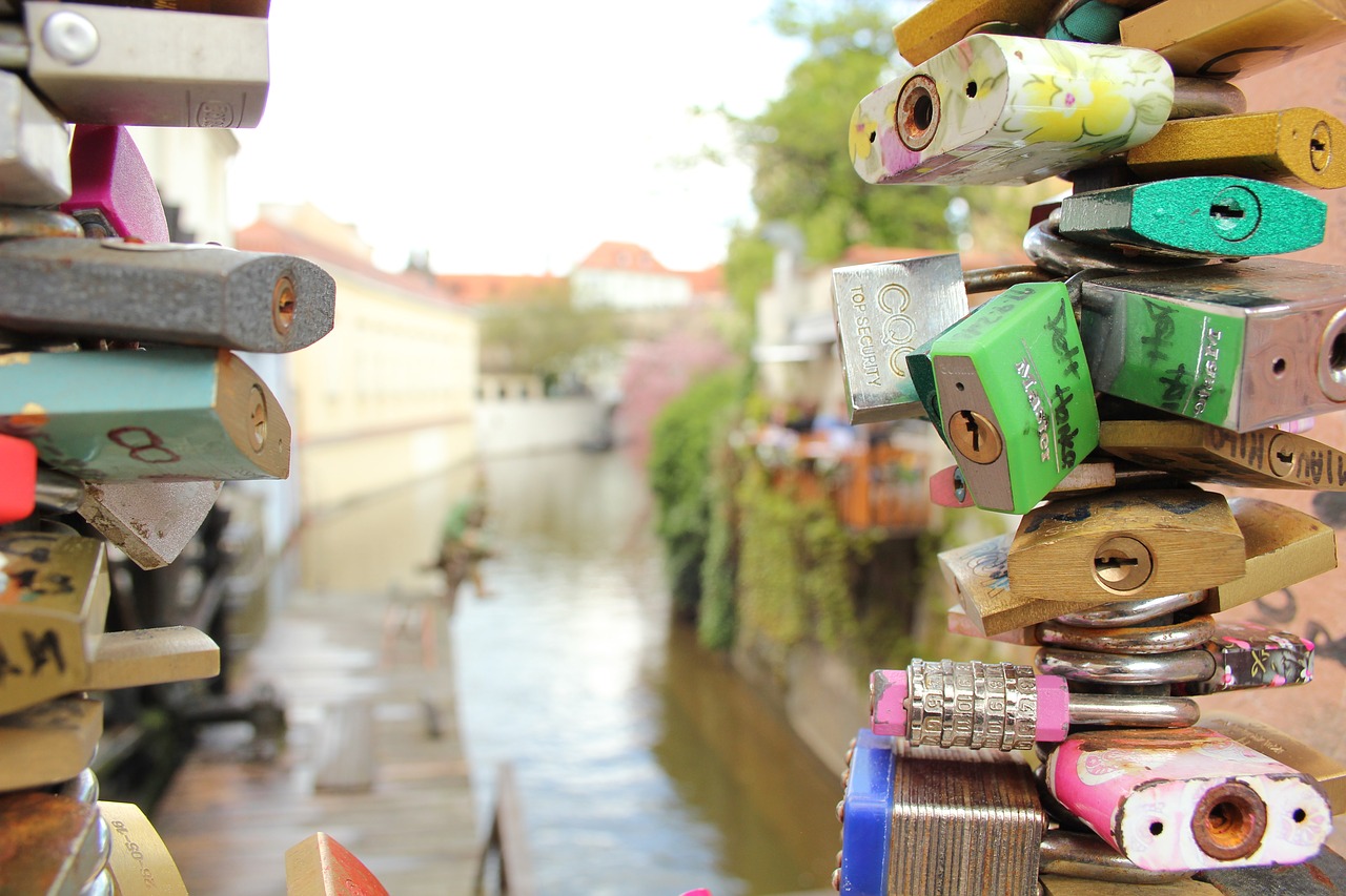 travel locks bridge free photo