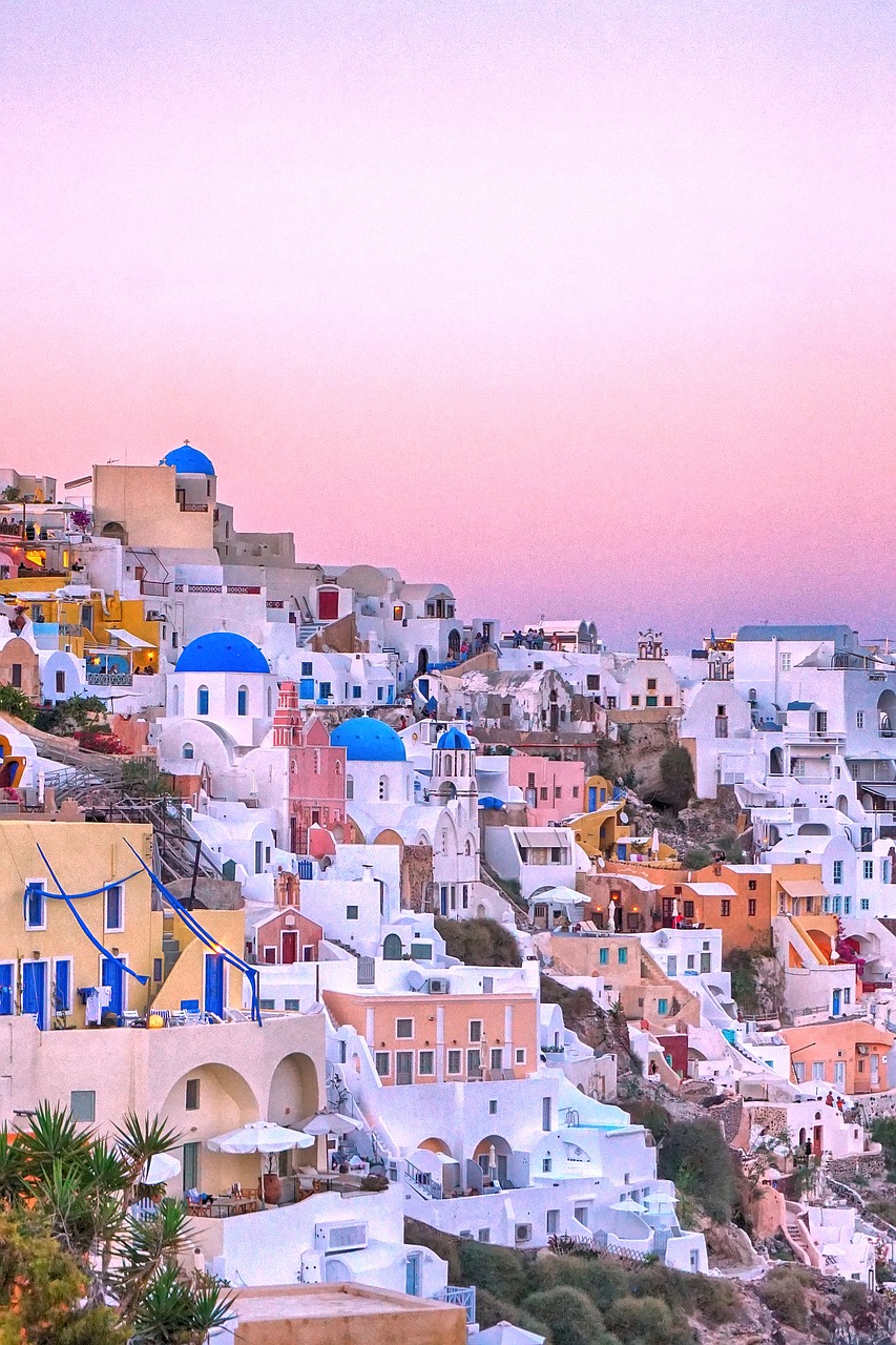 travel greece santorini free photo