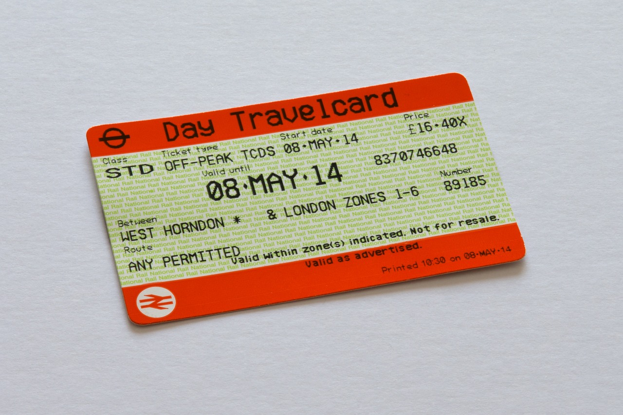 travelcard ticket london free photo