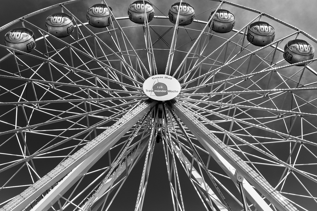 travemünde  ferris wheel  baltic sea free photo