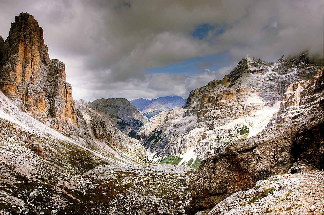 travenanzes valley  dolomites  mountains free photo