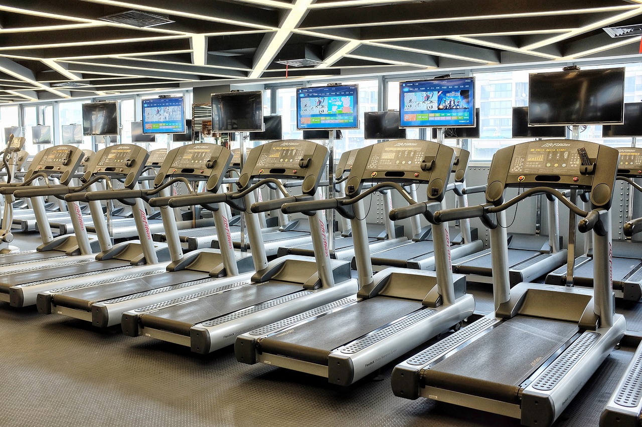 treadmill gym fitness free photo