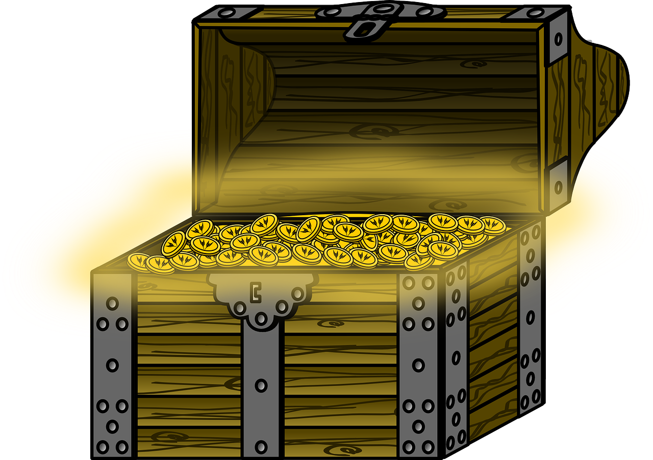 treasure chest chest coins free photo