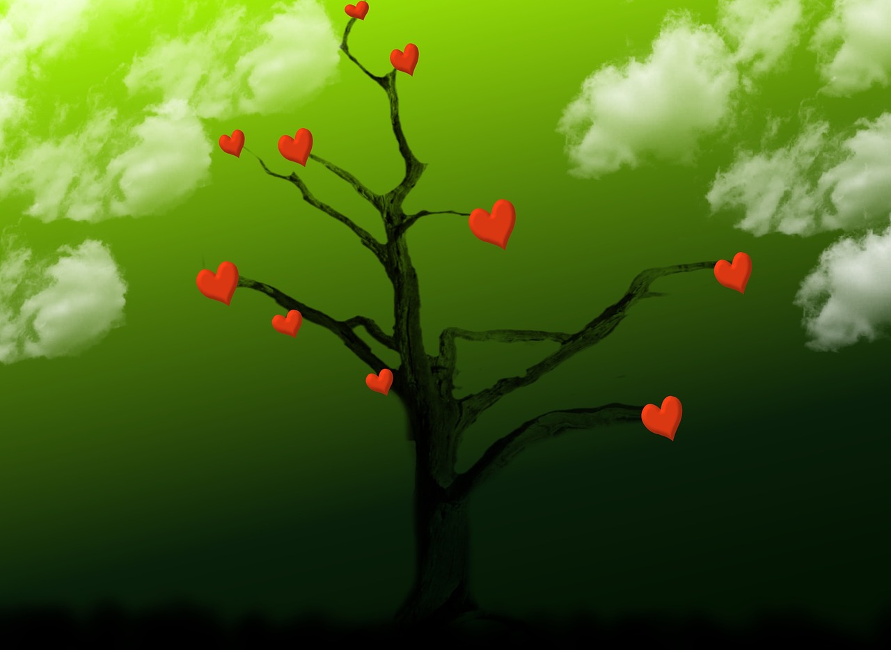 tree heart love free photo