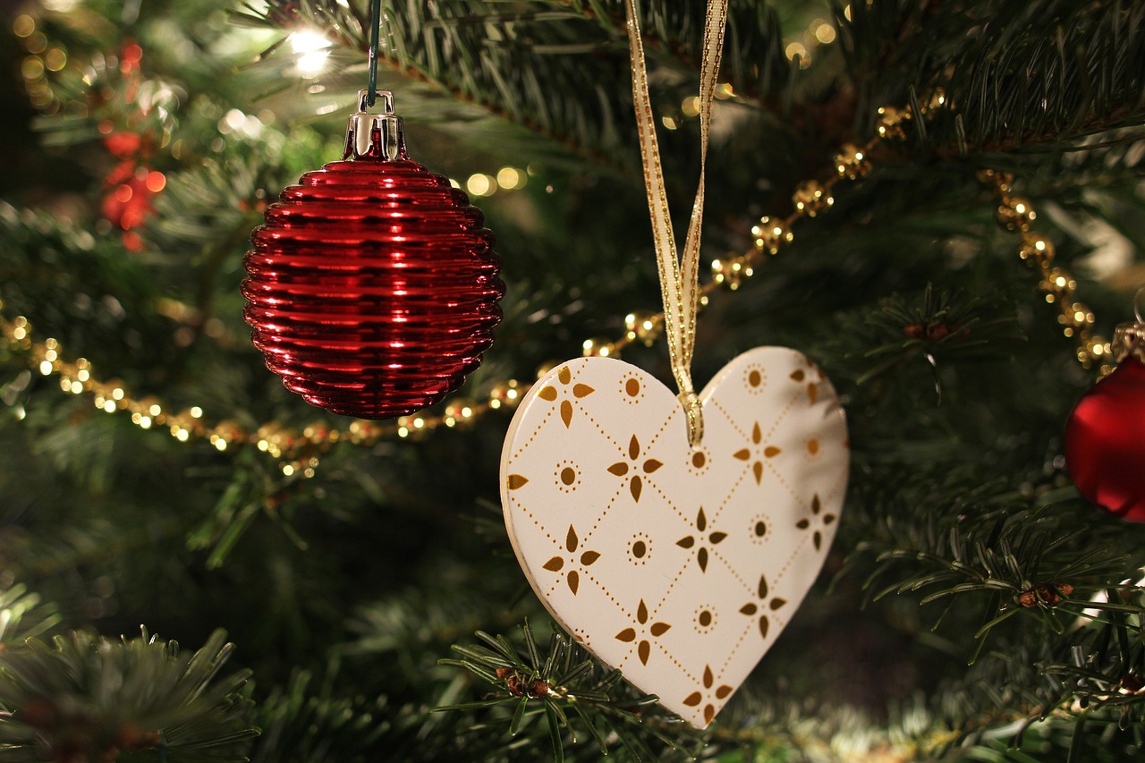 tree decorations christmas ornament heart free photo