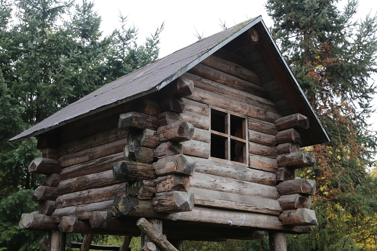 tree house wood wooden free photo