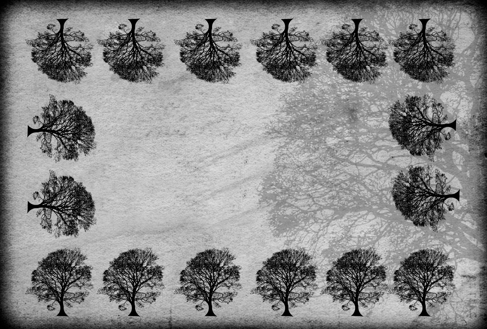 tree trees postcard free photo