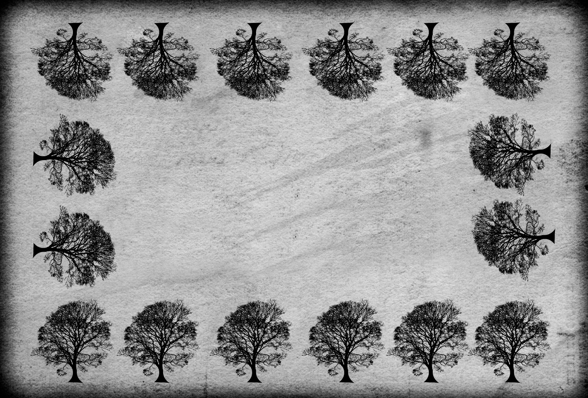 tree trees postcard free photo