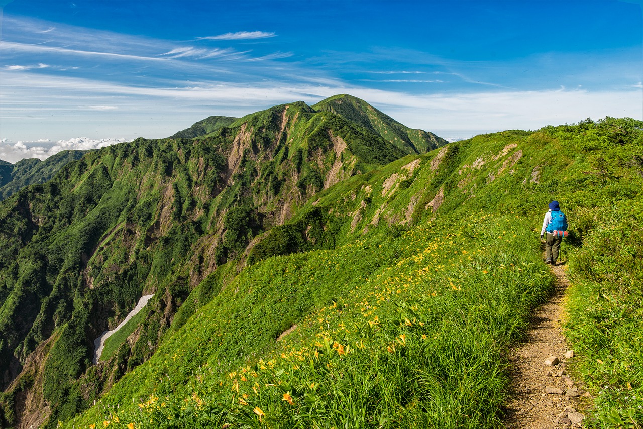 trekking hakusan national park free photo