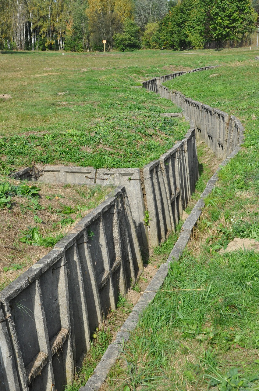trenches military area the military free photo