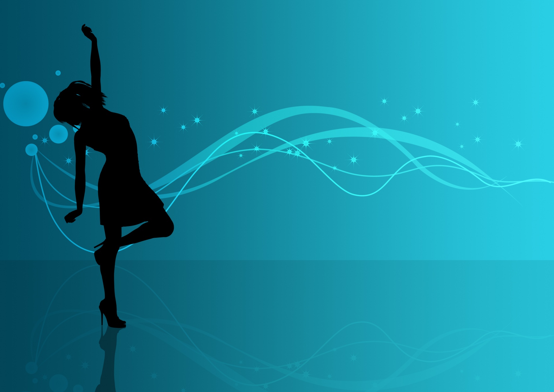 trendy female dancing silhouette background background free photo