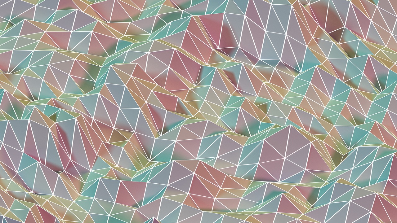 triangle mesh render free photo