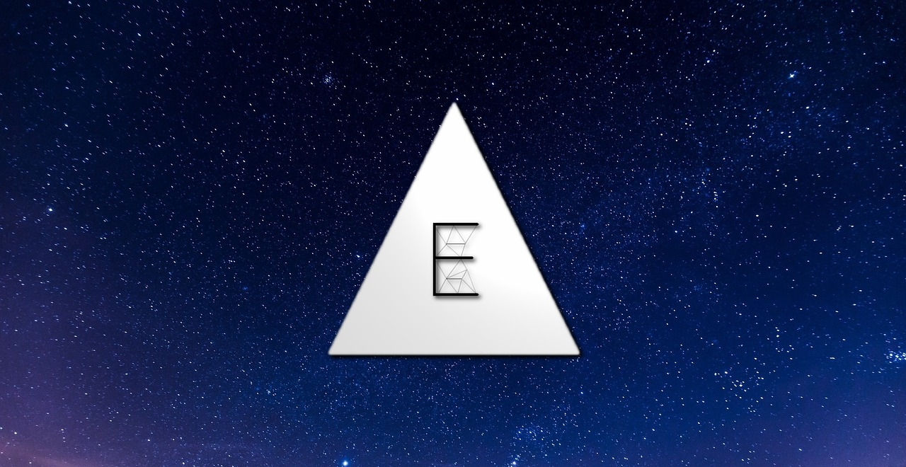 triangle space background free photo