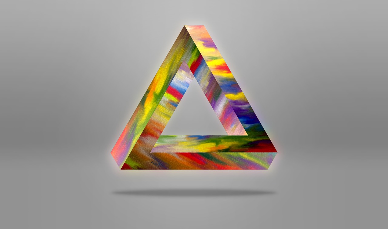 triangle abstract background free photo