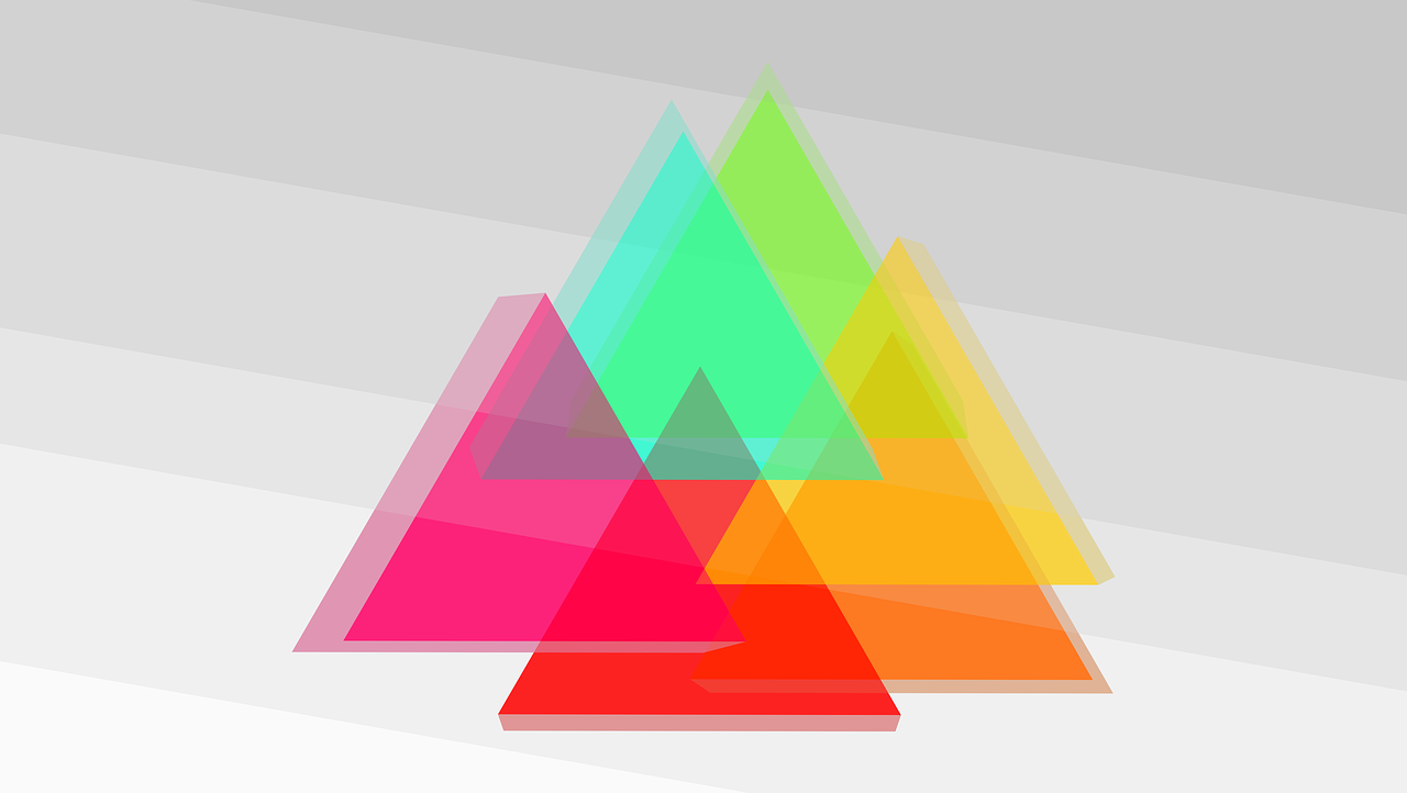 triangle 3d mountain free photo