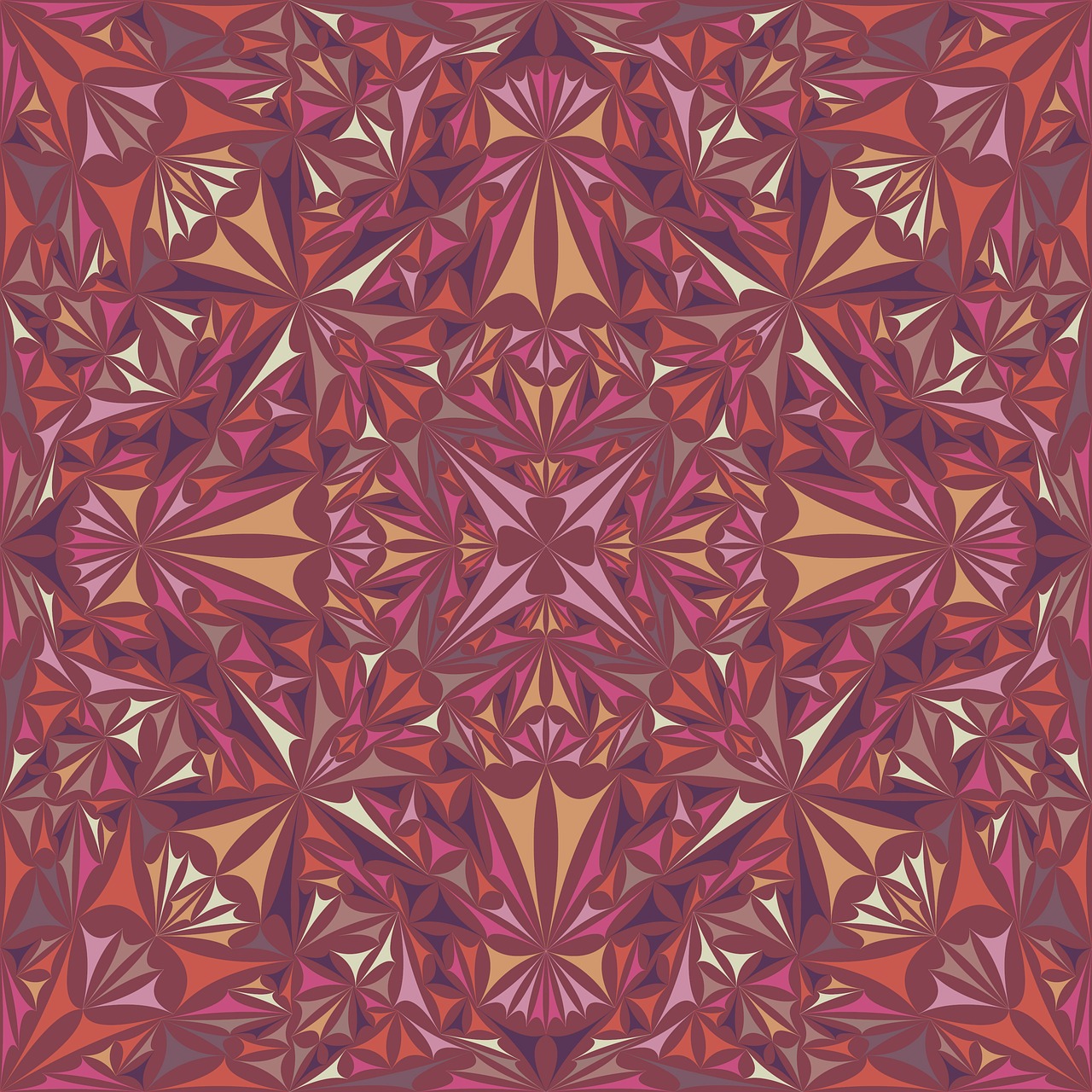 triangle kaleidoscope pattern free photo