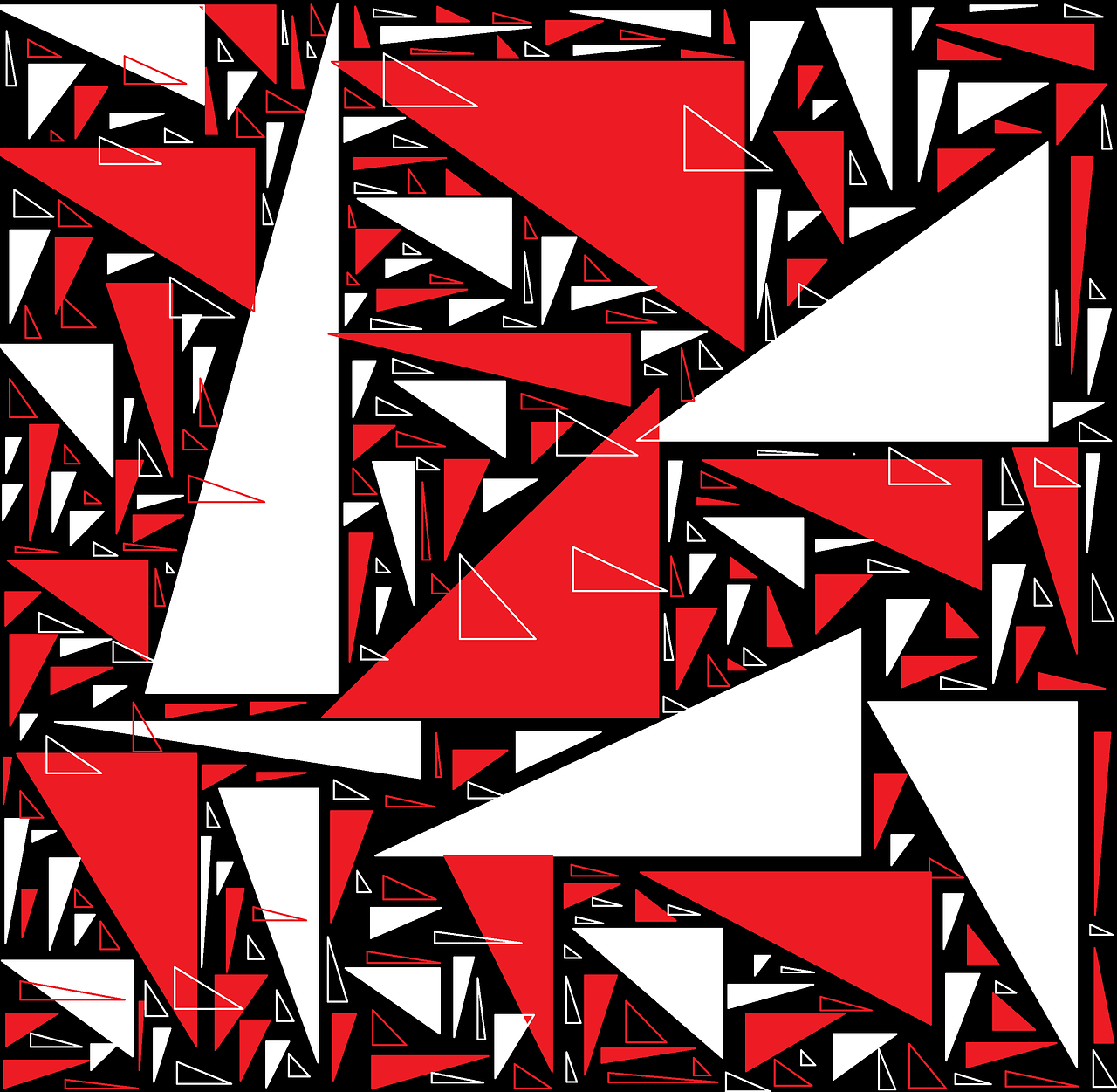 triangle red black free photo