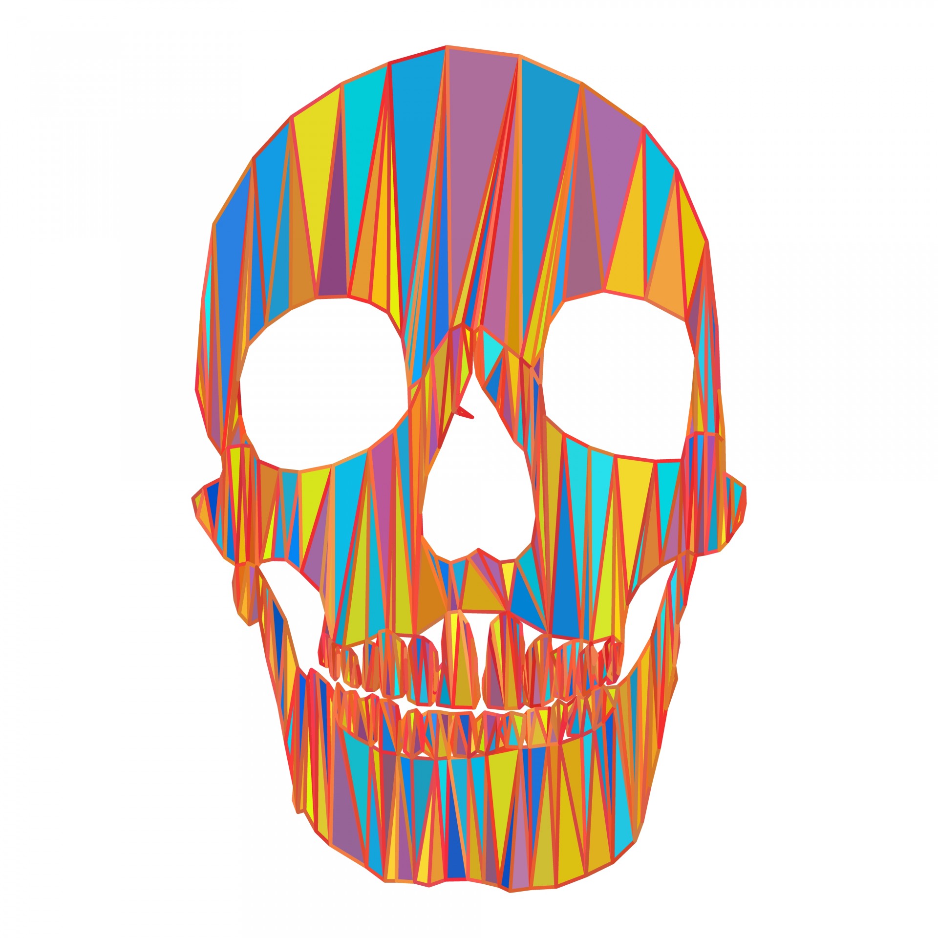 scull drawing color free photo