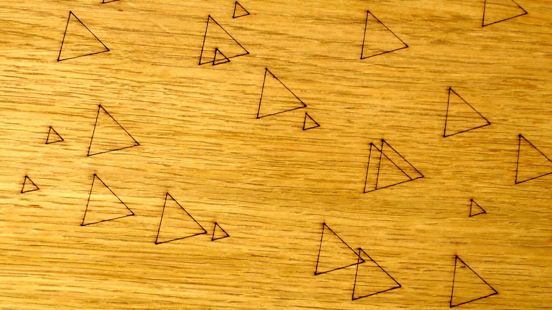 wood wooden triangles free photo