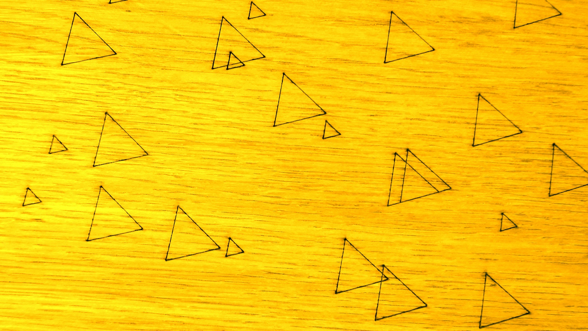 yellow triangle triangles free photo