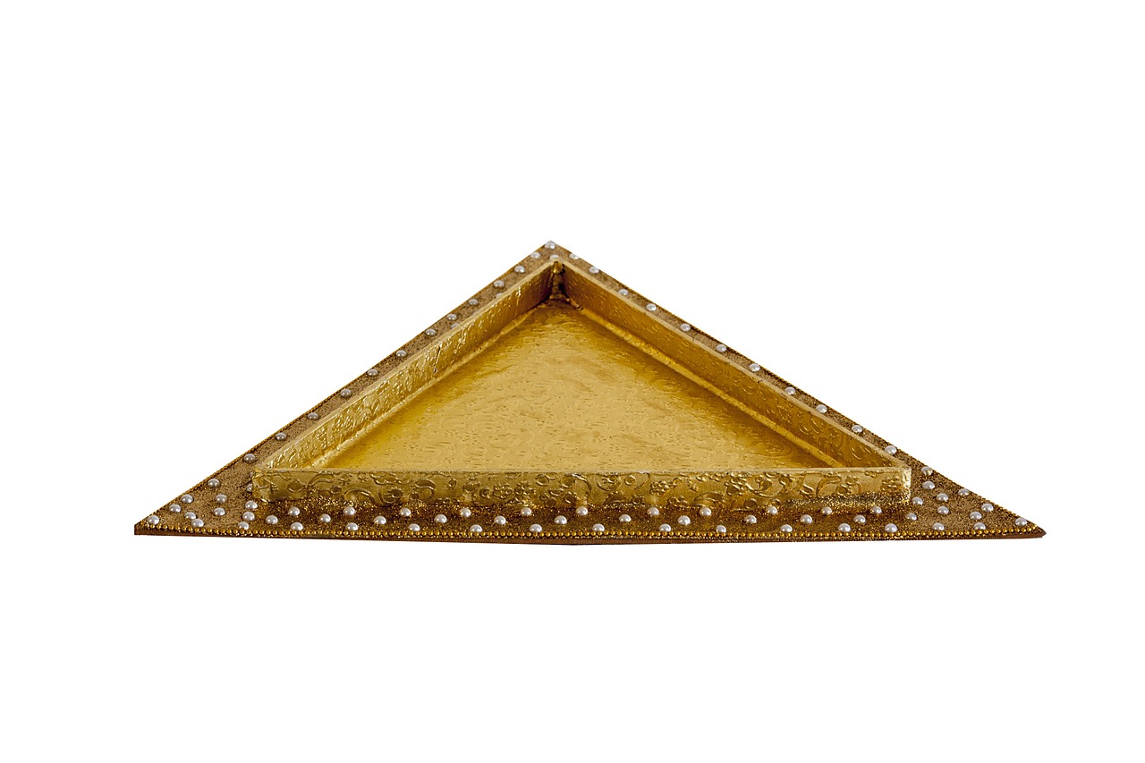triangular tray decorative free photo