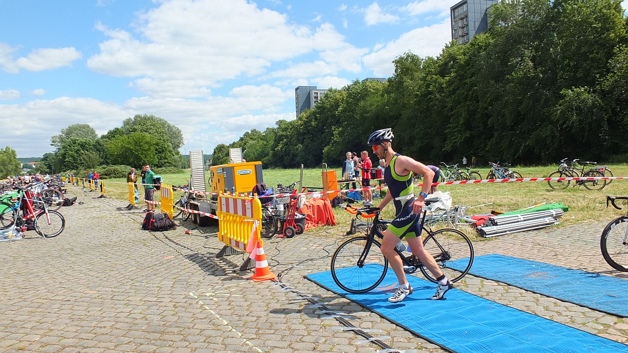 triathlon event dresden free photo