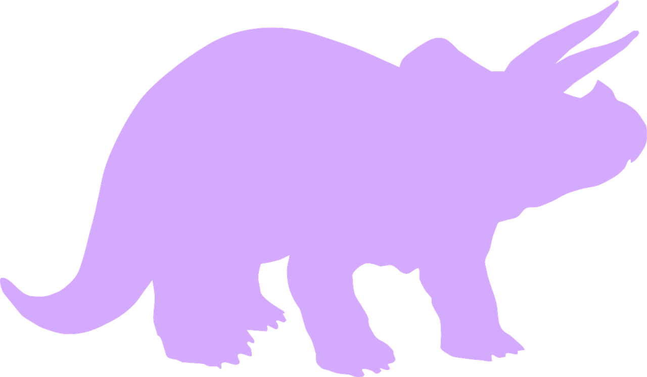 triceratops dinosaur purple free photo