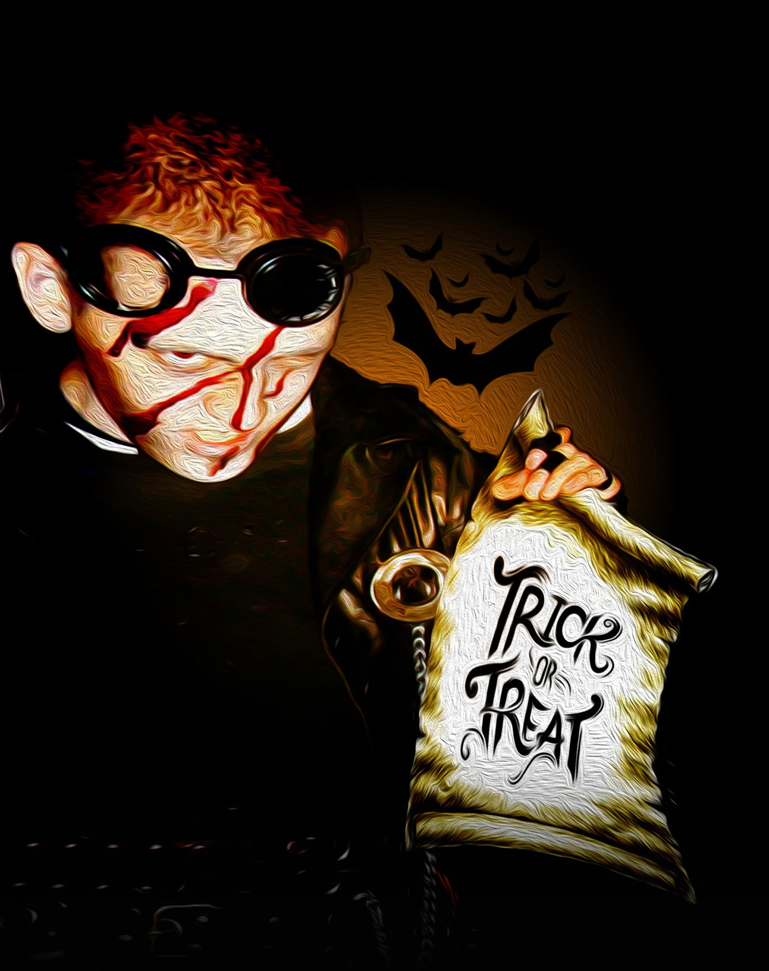 zombie halloween trick or treat free photo