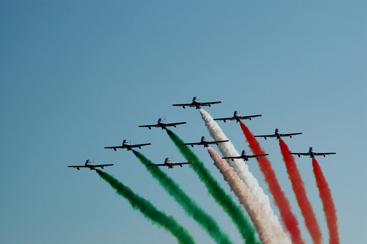 tricolor arrows military airshow free photo