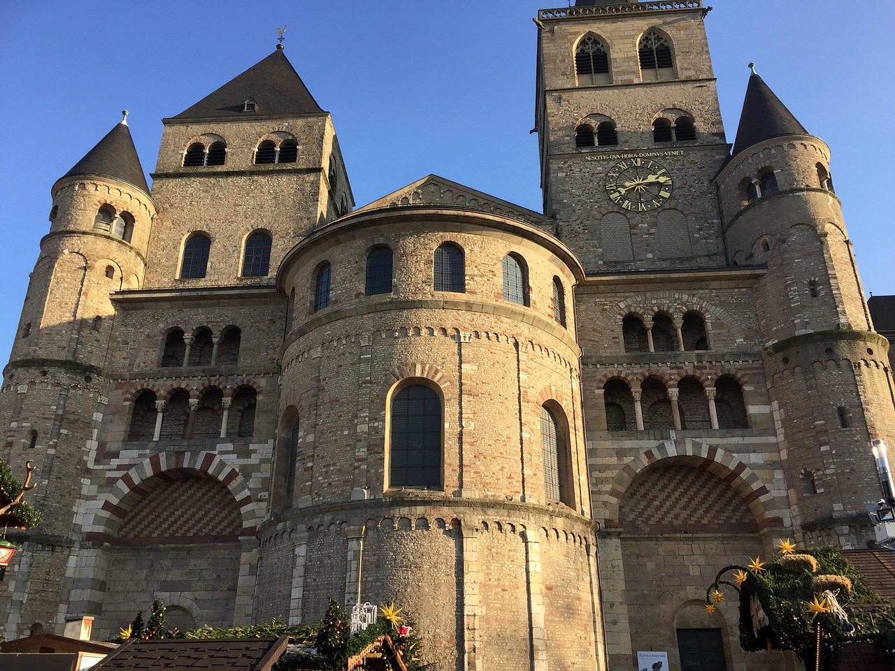 trier christmas market cathedral square free photo