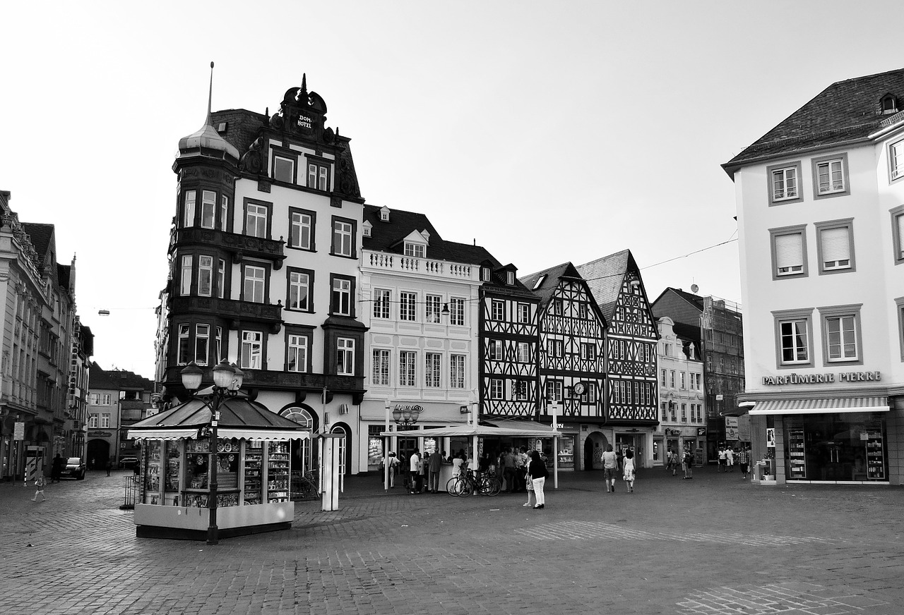 trier old town marketplace free photo