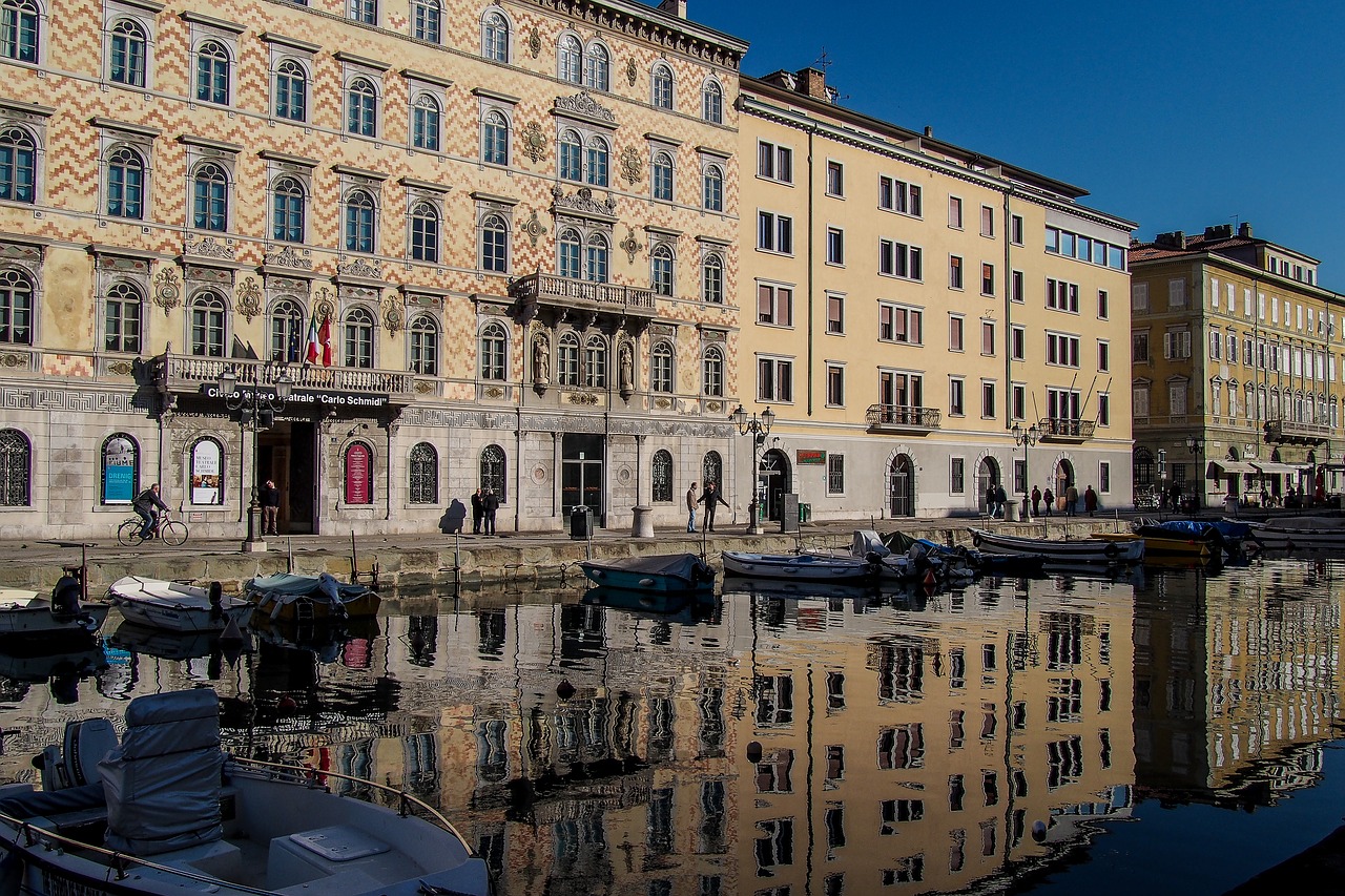 trieste canal sea free photo