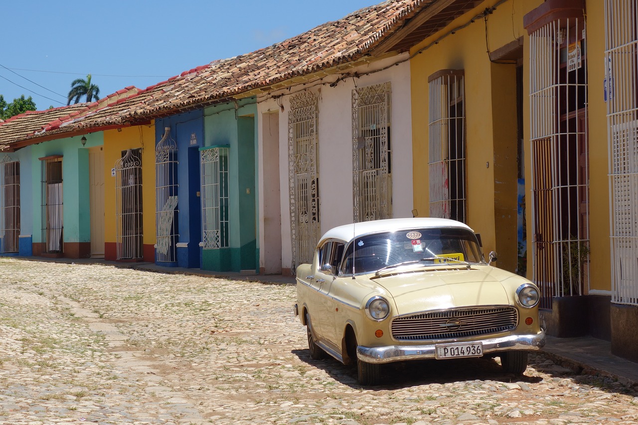 trinidad  cuba  classic car free photo