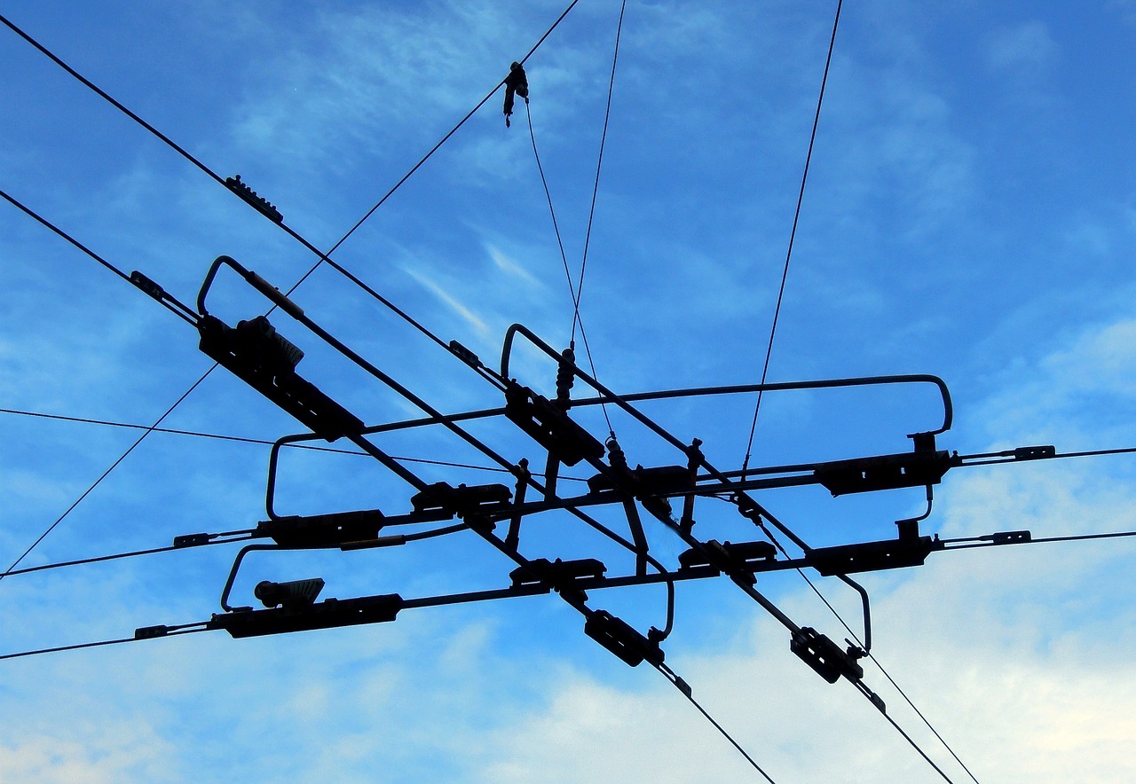 trolley wire current free photo