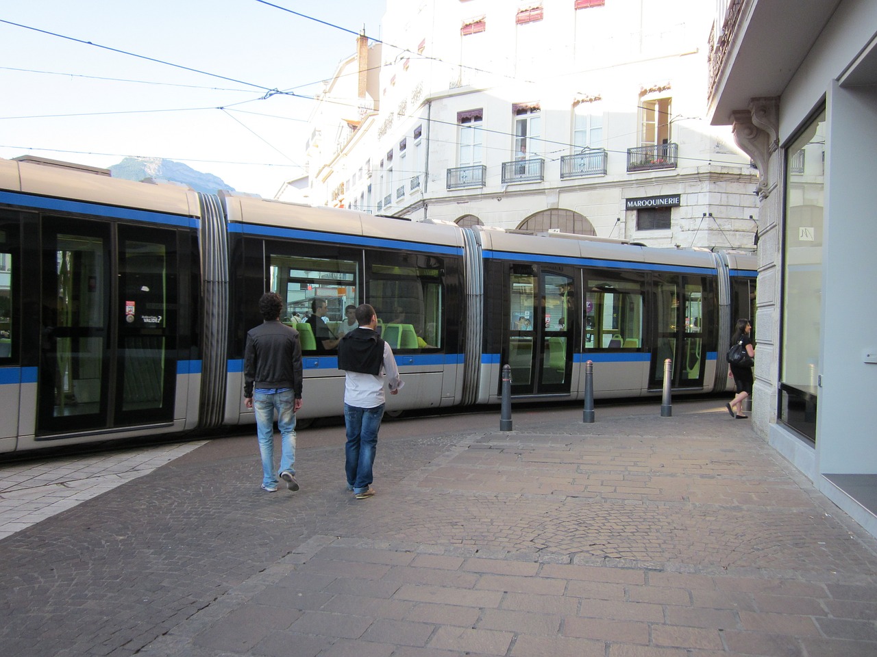 trolley station people free photo