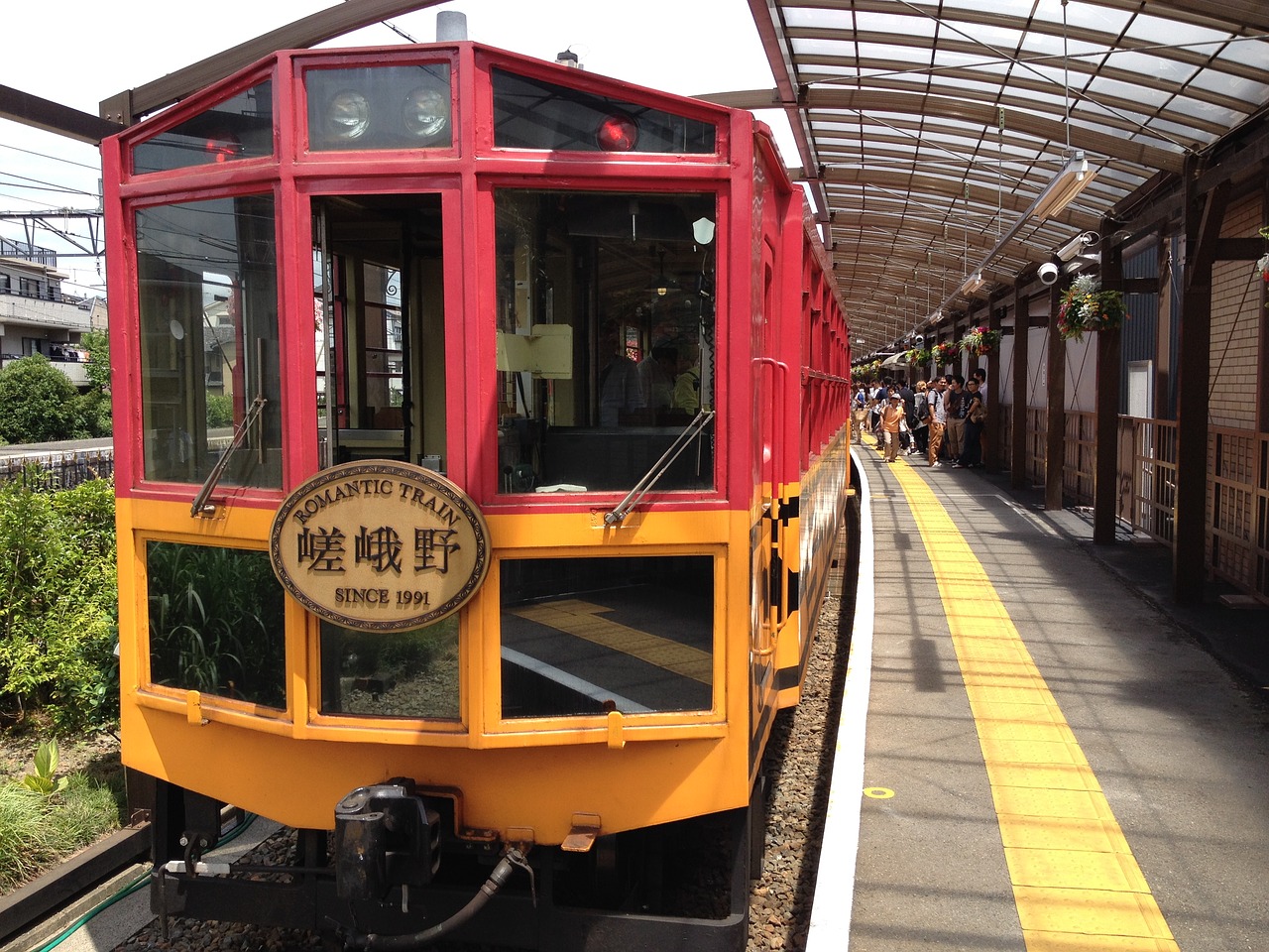 trolley train sagano kyoto free photo