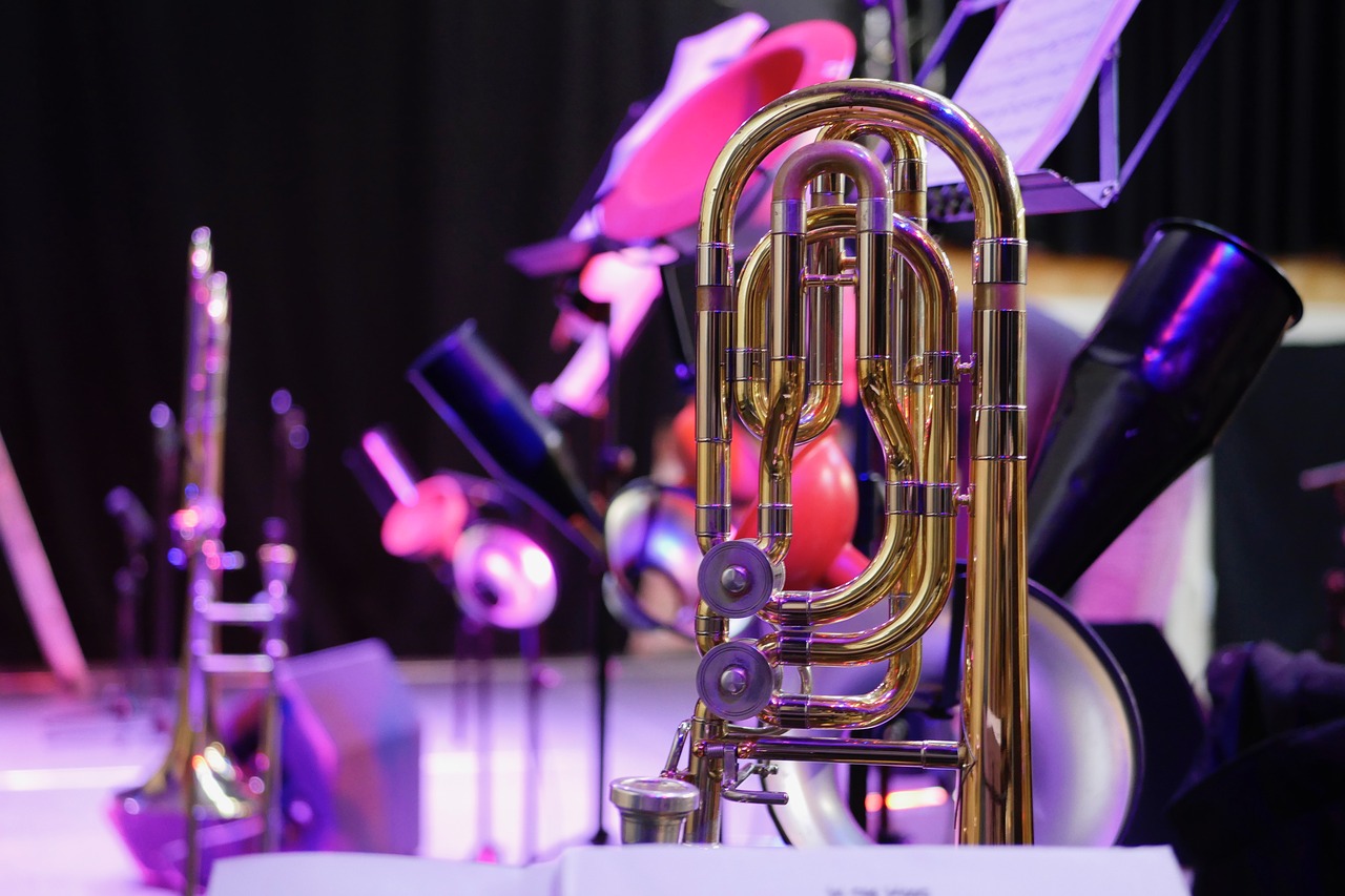trombone stage concert free photo