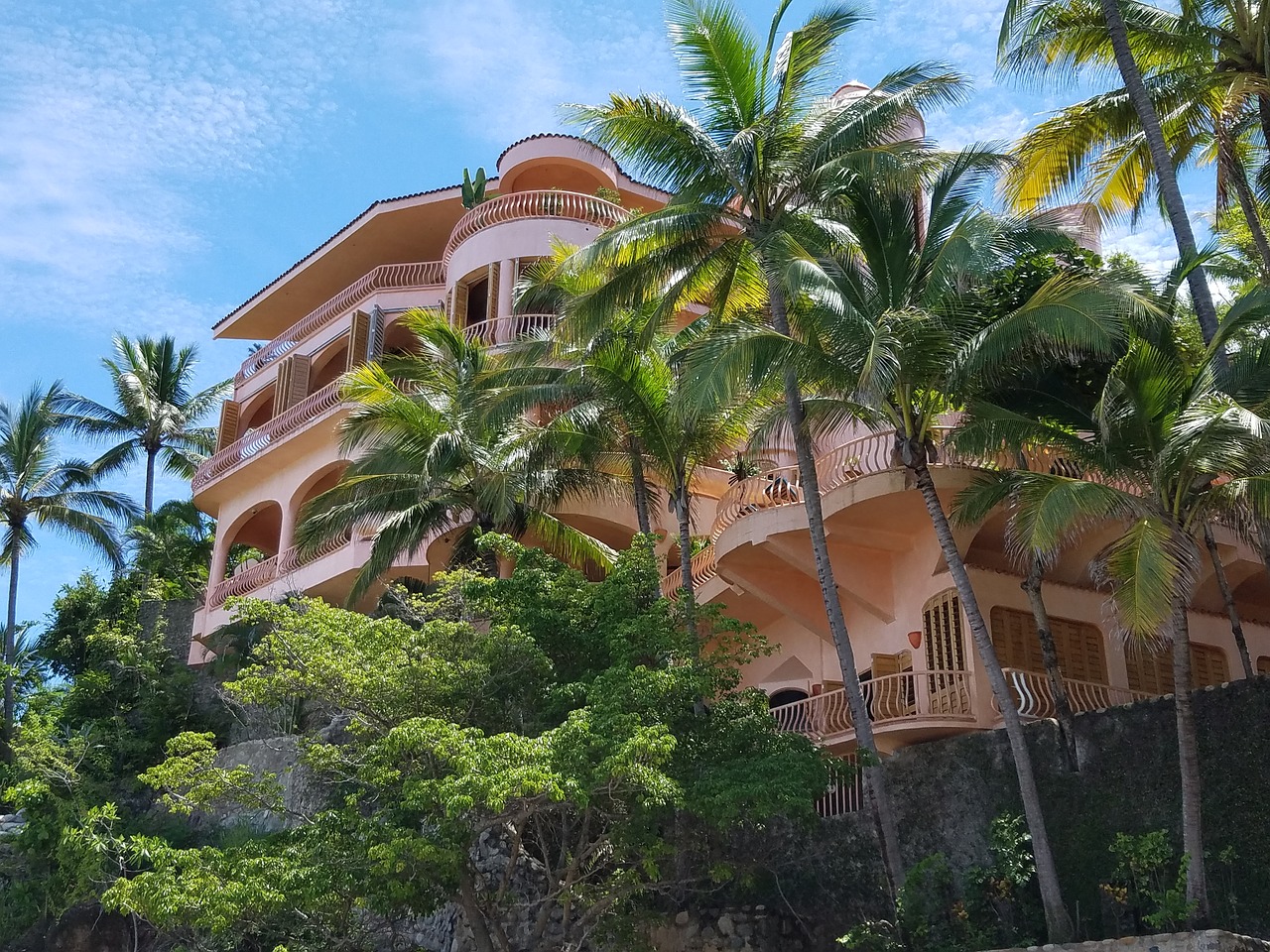 tropical mansion exotic free photo