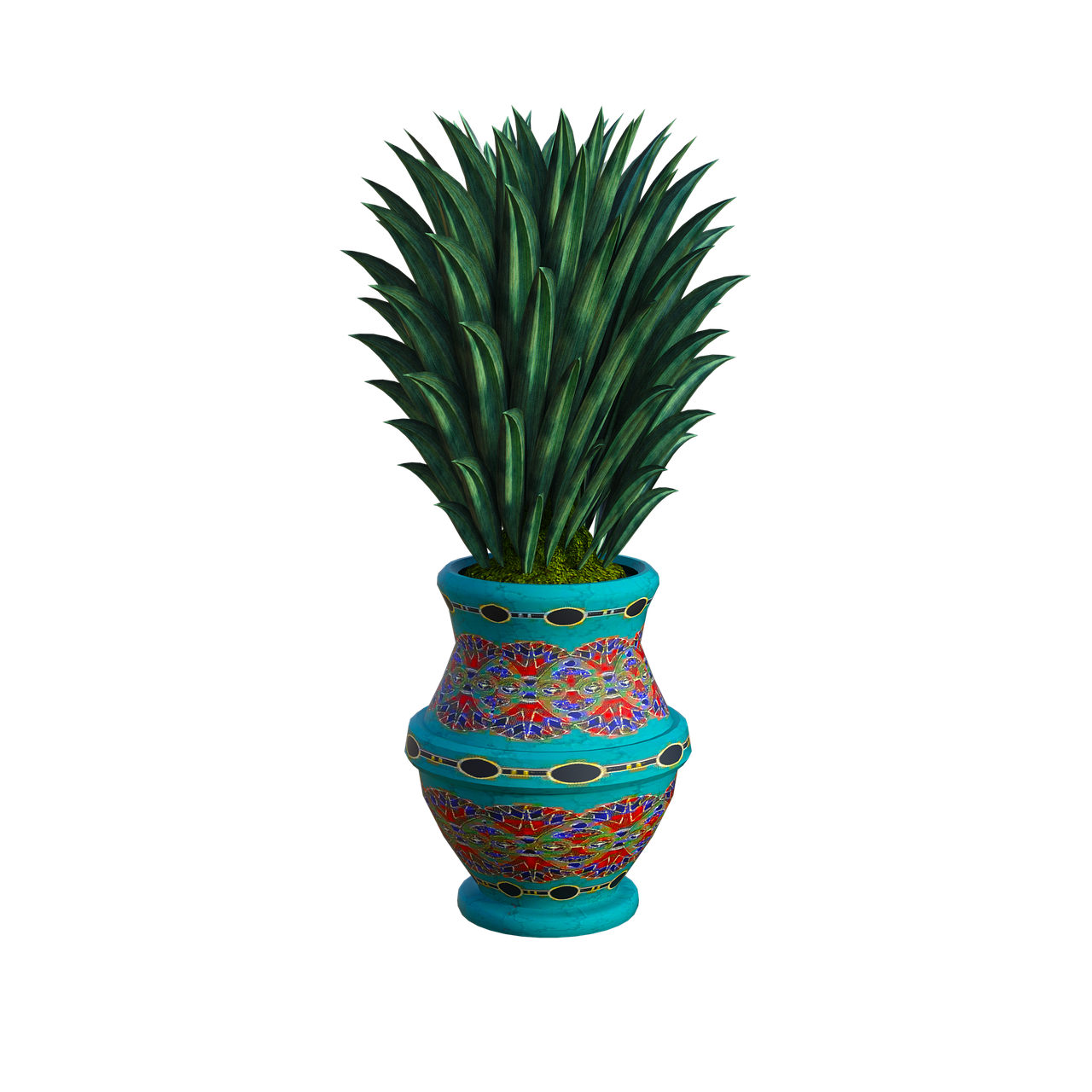 tropical  plant  vase free photo