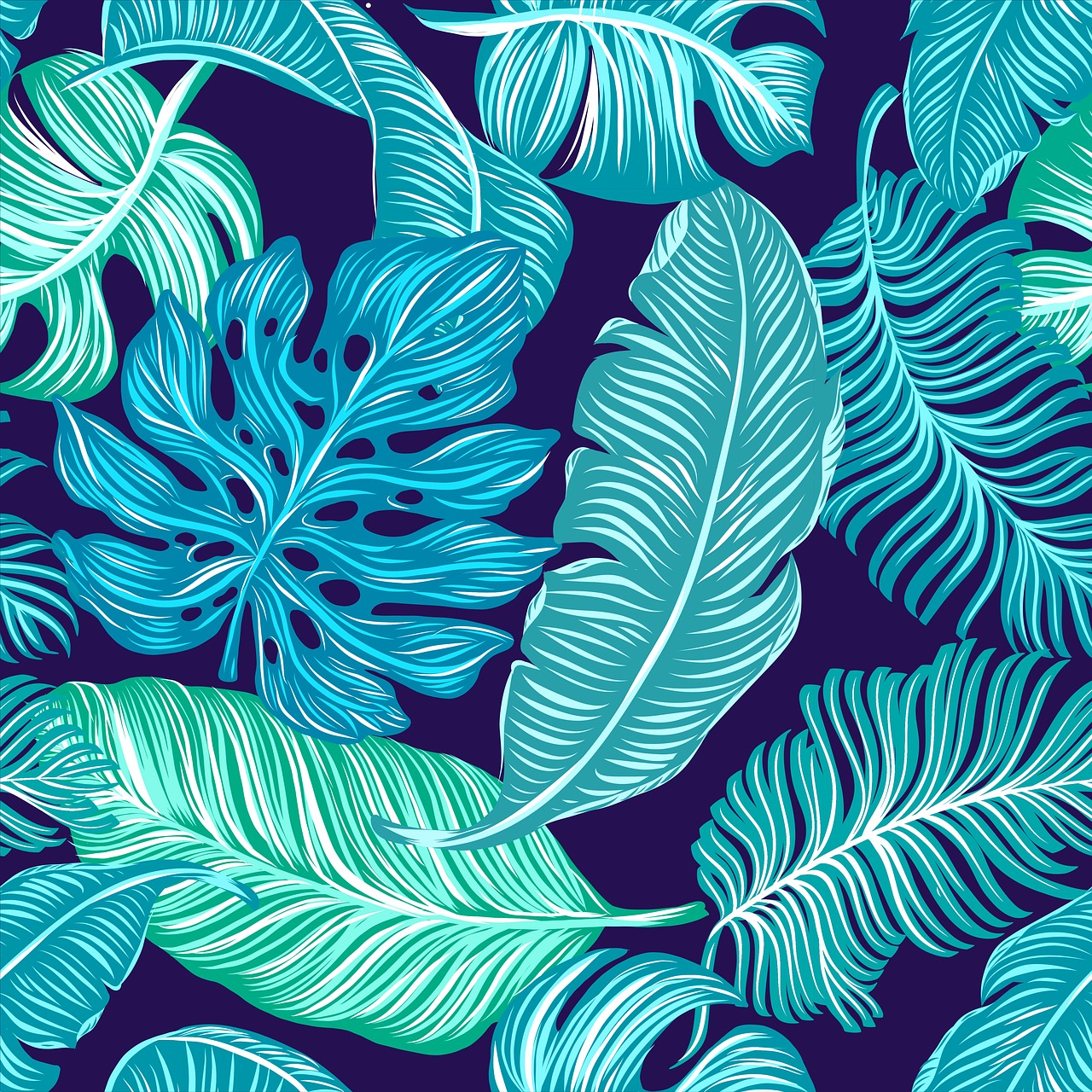 tropical greens  leaves  design free photo