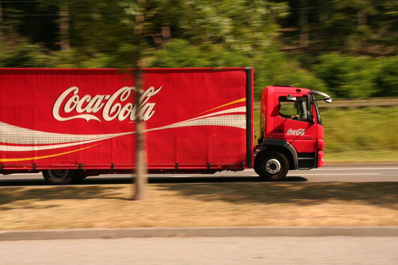 truck cola transport free photo