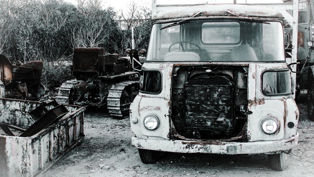 truck old rusty free photo