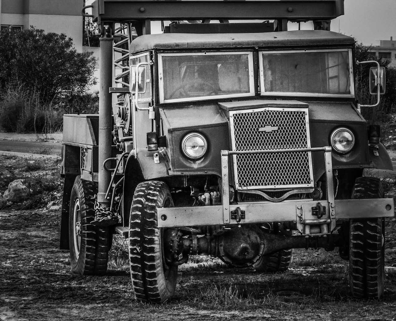 truck tow truck old free photo