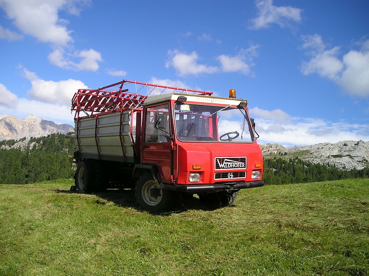 truck agriculture hay wagon free photo