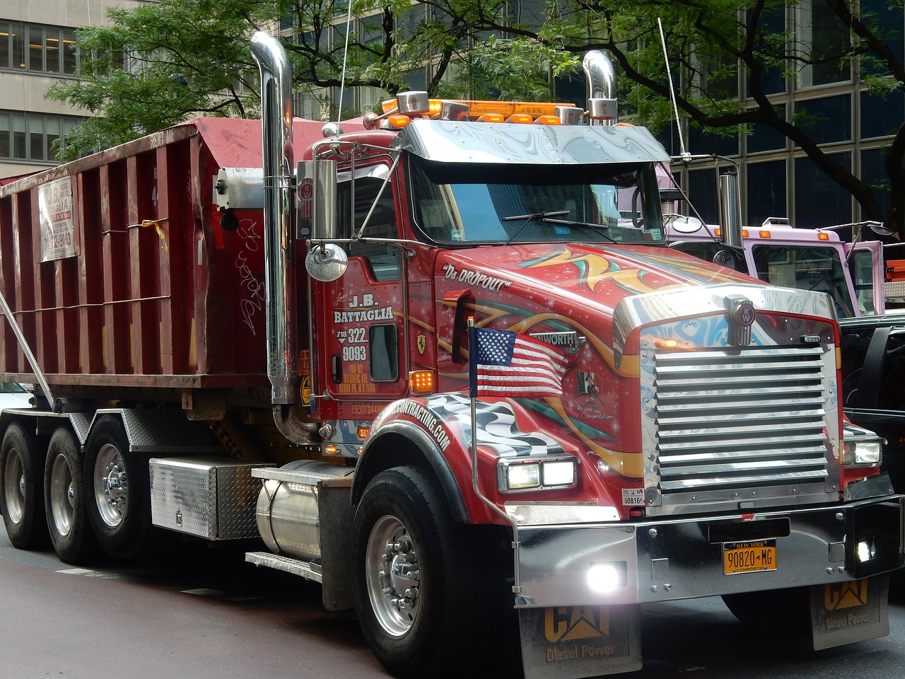 truck american new york free photo